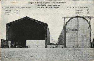 PC ISSY-LES-MOULINEAUX HANGAR A DIRIGEABLES ZEPPELIN BALLOON AVIATION (a19172)