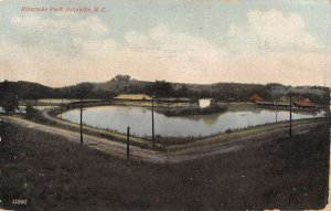 Asheville North Carolina Riverside Park Scenic View Vintage Postcard AA50222