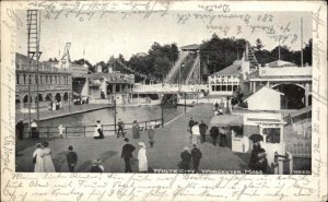 Worcester MA Massachusetts White City c1900-20s Vintage Postcard