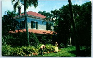 M-55215 Home and surrounding tropical garden of Thomas A Edison Florida