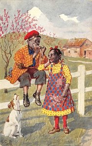 Boy and Girl Postcard