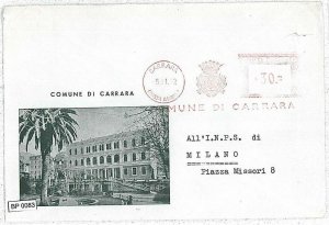 VINTAGE POSTCARD: MUNICIPAL ENVELOPE - MASS: CARRARA-