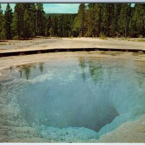 1962 Yellowstone, WY Morning Glory Pool Old Faithful Station Sta Cancel  PC A238