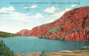 Vintage Postcard 1947 Lake Solitude Cloud Peak Wilderness Area Bighorn Wyoming