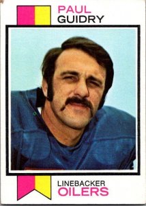 1973 Topps Football Card Paul Guidry Houston Oilers sk2552