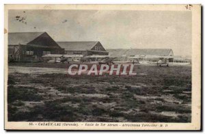 Cazaux Lau - School Shooting Airline news - Aerodrome Ground - Old Postcard