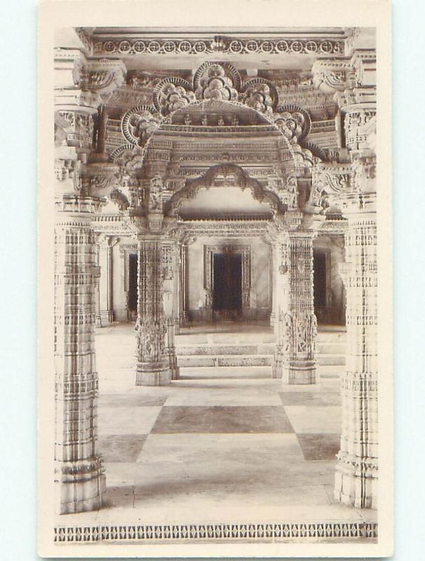 Pre-1936 rppc DILWARA TEMPLE Mount Abu - Sirohi - Rajasthan India i3928