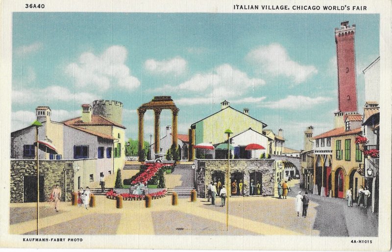 Italian Village Chicago World's Fair 1933 Illinois