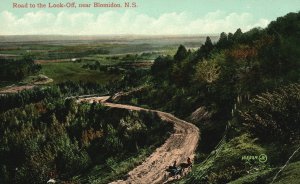 Vintage Postcard Road To Look-Off Near Blomidon Nova Scotia Canada