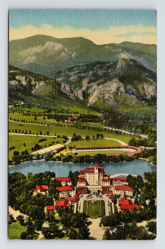 Broadmoor Hotel Surrounding Colorado Springs CO Postcard UNP VTG Unused Vintage