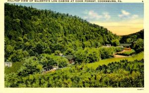 PA - Cooksburg. MacBeth's Log Cabins at Cook Forest