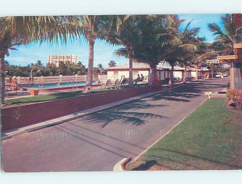 Pre-1980 MOTEL SCENE North Miami Florida FL AD9526