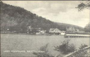 Bristol CT Lake Compounce From Water Postcard