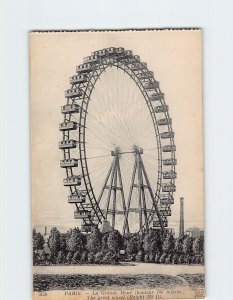 Postcard The great wheel, Paris, France