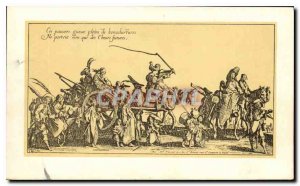 Old Postcard Jacques Callot The Bohemians the forefront