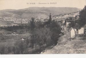 B80616 panorama de zahle syrie   liban lebanon front/back image