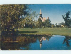 Unused 1950's CHURCH SCENE IN GRAND PRE Nova Scotia NS p3065-13