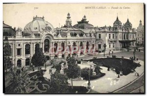 Old Postcard Monte Carlo Casino Facade