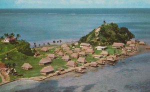 Serua Island Atoll Village Aerial Fiji Postcard