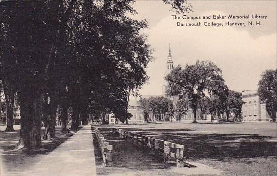 New Hampshire Hanover The Campus And Baker Memorial Library Dartmouth College