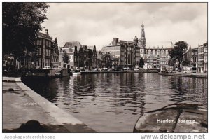 Netherlands Haarlem Spaarne Real Photo