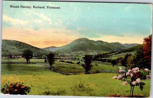 Postcard PANORAMIC SCENE Rutland Vermont VT AK6437