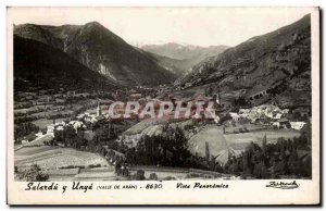 Postcard Old Spain Espana Spain Salardu there Unya Vista Panoramica