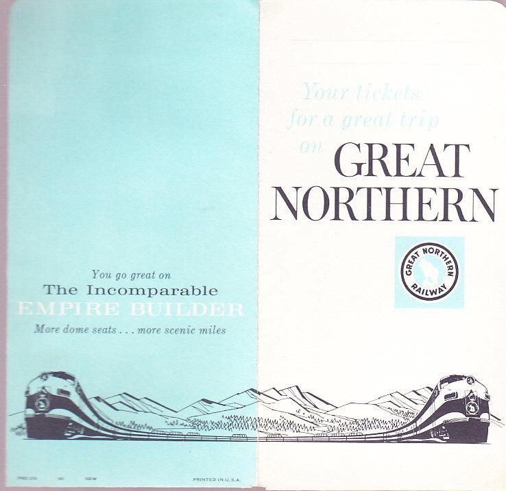 Great Northern Railway - Ticket Envelope