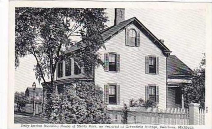 Michigan Dearborn Sally Jordan Boarding House of Menlo Park Curteich