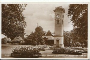 Warwickshire Postcard - Clock Tower, Jephson Gardens, Leamington Spa  Ref 10587A