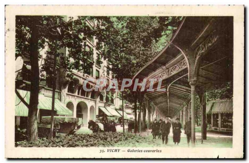 Vichy Postcard Old covered Galleries