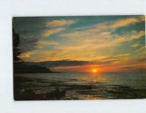 Postcard Maine Sunset Maine USA