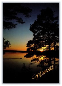 Postcard MN Minnesota Summer Sunset Northern Lakes Continental View Card 