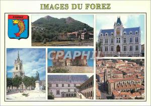 Modern Postcard Images of Drill slag heaps St Etienne St Galmier Flowers Mont...