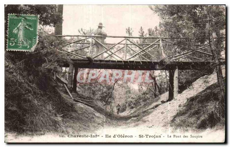 Postcard Old Charent Inf Ile d Oleron St Trojan The Bridge of Sighs