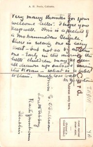 Mosque Tallygunge Calcutta India Writing on back 