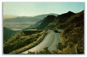 Vintage 1960's Postcard Antique Bus Yarnell Hill Highway Highway 89 Arizona