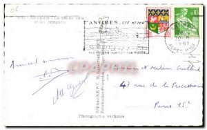 Old Postcard Antibes old town and the ramparts