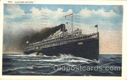 STR. Eastern States Ocean Liner, Oceanliner Ship 1934 light corner wear close...