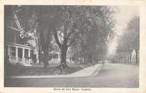 Fort Meyer Virginia Street Scene Historic Bldgs Antique Postcard K86708