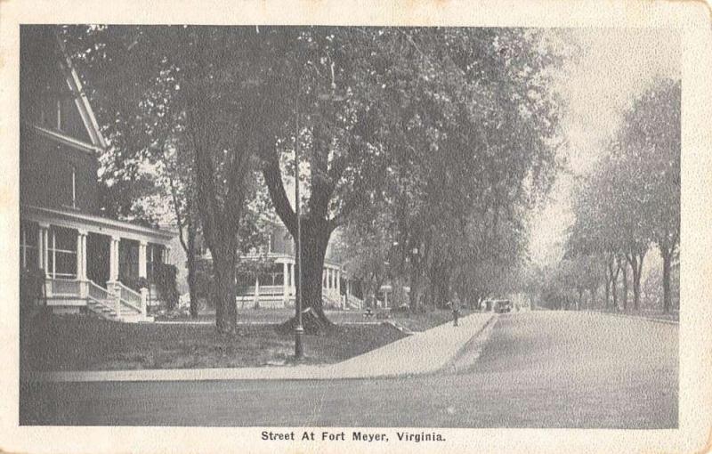 Fort Meyer Virginia Street Scene Historic Bldgs Antique Postcard K86708