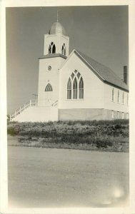 RPPC Postcard; First Lutheran Church, Westby MT Sheridan County Unposted c1938