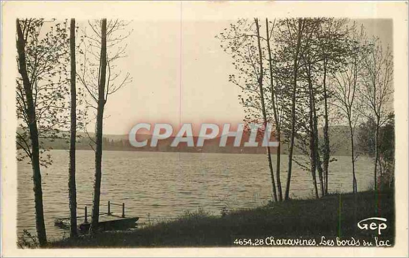 Old Postcard Charavines the shores of Lake