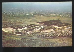 AKRON OHIO THE GOODYEAR BLIMP HANGER AVIATION VINTAGE POSTCARD