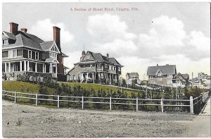 A Section of Homes on Mount Royal Calgary Alberta, Canada