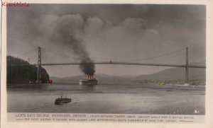 Postcard RPPC Lions Gate Bridge Vancouver Canada