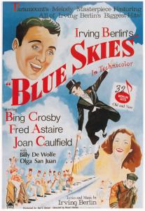 Blue Skies Irving Berlin Fred Astaire French Poster Postcard