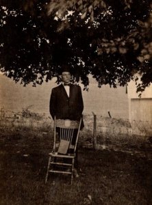 RPPC  Picture of Man   Ohio   - Real Photo Postcard  1913