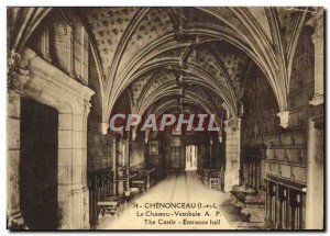 Old Postcard Chateau Chenonceau The Vestibule