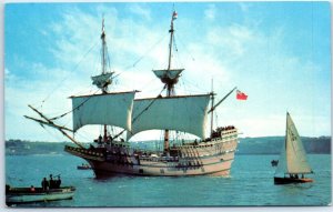 Postcard - Mayflower II, Plimoth Plantation Eel River Site - Plymouth, MA